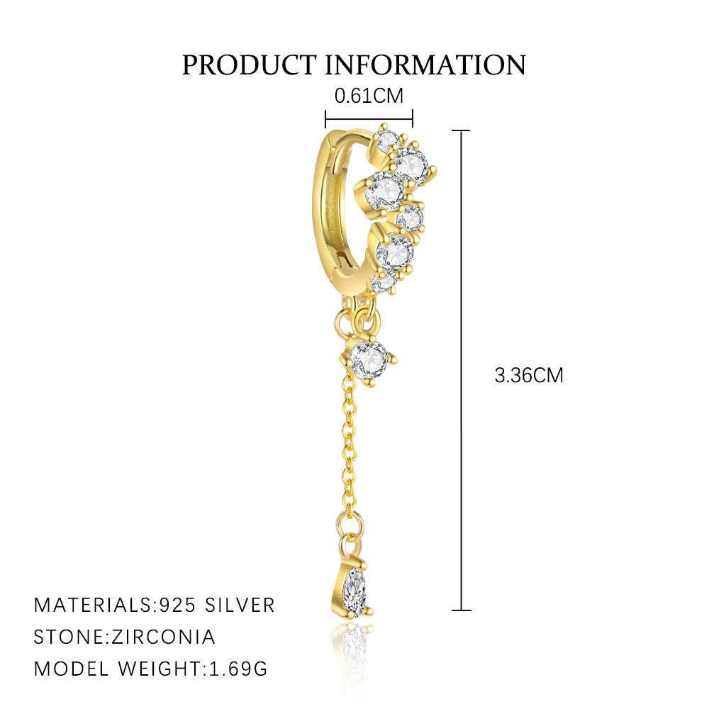 Zircon Stud Earrings YCE371 – image 8