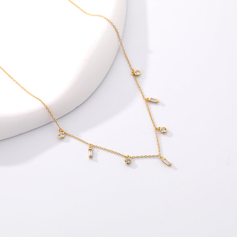 Zircon Tassel Necklace – image 5