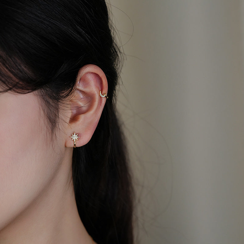 Zircon U-Shaped Ear Cuff – detail view 3