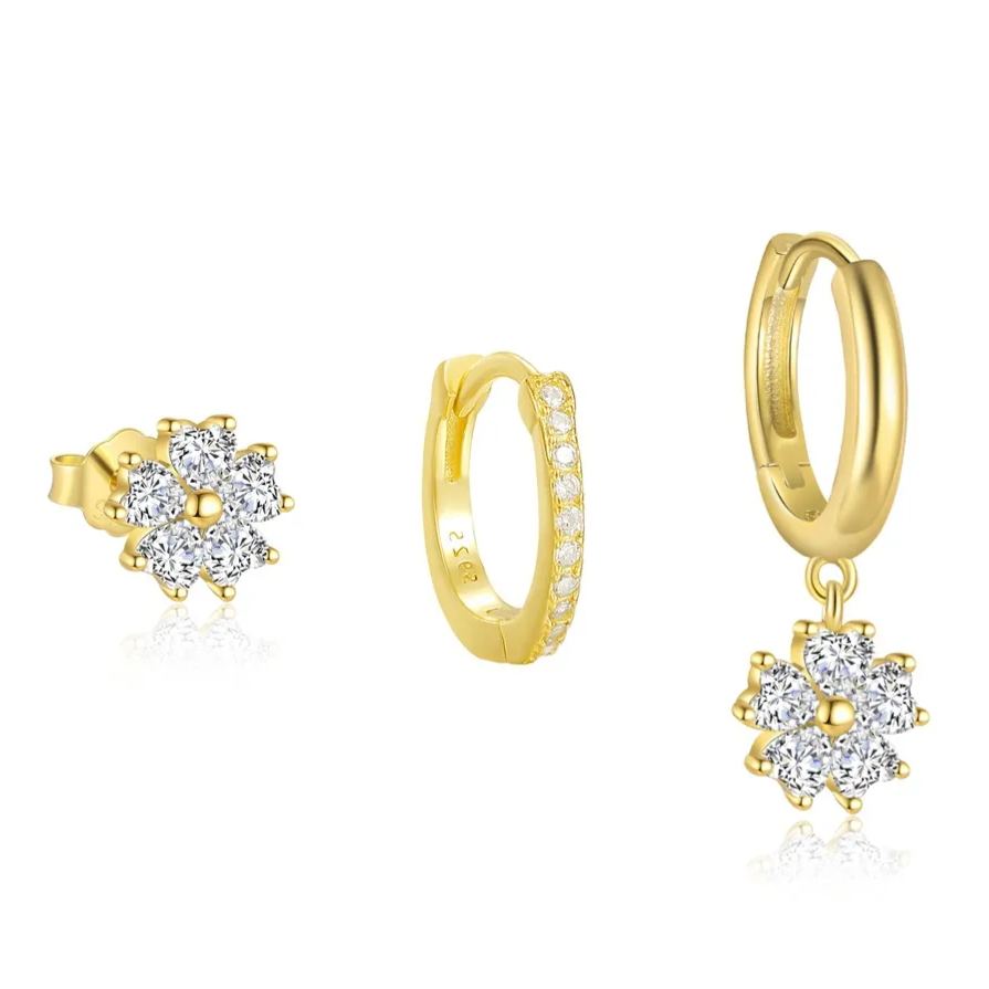 Zirconia Earrings Set YCE226